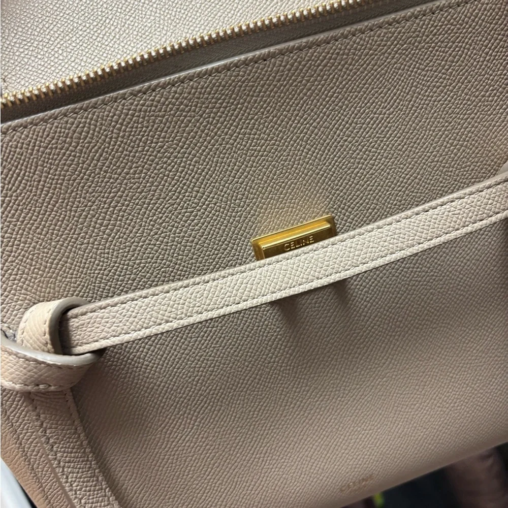 Celine Cream Crossbody Bag with Gold Hardware - Picture 3 of 5